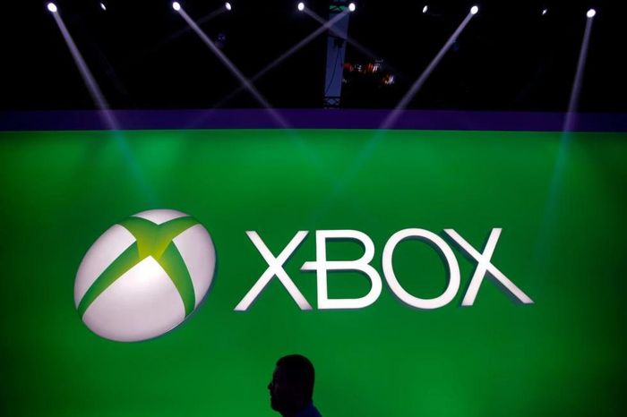 Logo Xbox tại gian hàng Microsoft trong triển lãm E3 ở Los Angeles, Mỹ. (Ảnh: AP)