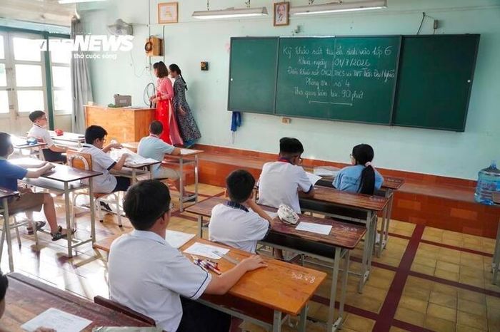 Thí sinh dự khảo sát vào lớp 6 tại TP.HCM năm 2026.