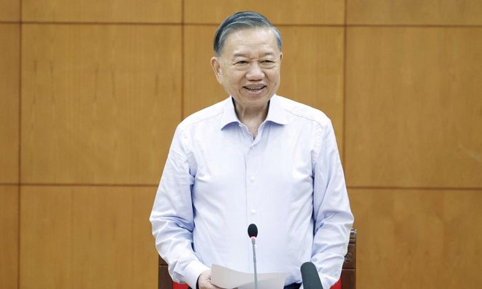 Tổng Bí thư, Chủ tịch nước Tô Lâm phát biểu tại buổi làm việc. (Ảnh: TTXVN)
