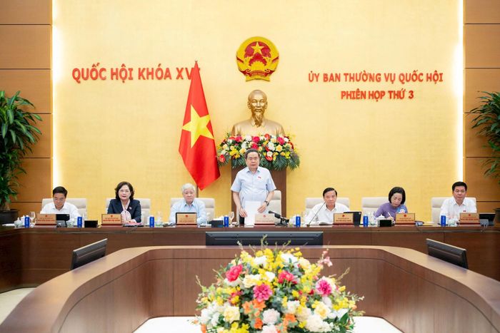 Quang cảnh phiên phiên họp thứ 3 của Ủy ban Thường vụ Quốc hội. Ảnh: media.quochoi.vn