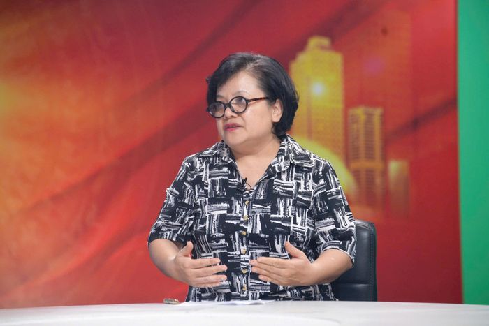 TS. Đinh Thanh Bình, Trưởng Bộ môn Quy hoạch và Quản lý giao thông vận tải, Đại học Giao thông vận tải trao đổi tại Chương trình. Ảnh: Phạm Hùng