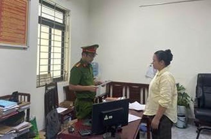 Bị can Nguyễn Thị Thu Hoài. Ảnh: Cơ quan Công an.