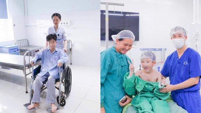 2 ca phẫu thuật lõm lồng ngực bẩm sinh phẫu thuật tại Bệnh viện Hữu nghị Việt Tiệp, Hải Phòng đã hồi phục nhanh chóng. Ảnh; CTV
