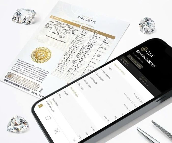  GIA từng phát hiện hơn 1.000 giấy kiểm định kim cương bị chỉnh sửa ngay trên hệ thống. Ảnh: GIA.