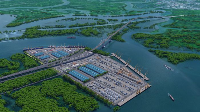  Phối cảnh dự án Cảng Quốc tế QTM. Ảnh: Sài Gòn Giải Phóng. 