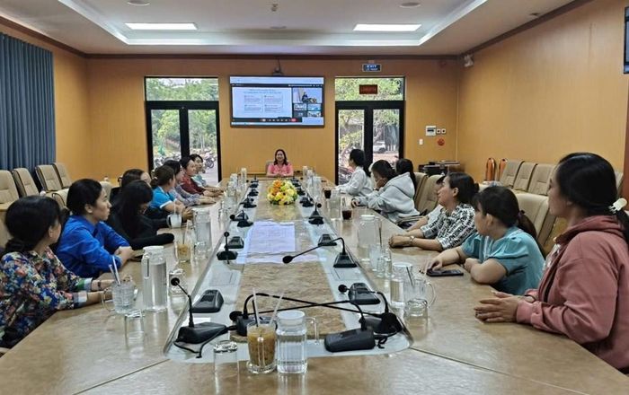 Điểm cầu dự trực tuyến tại phường Hà Tiên tỉnh An Giang