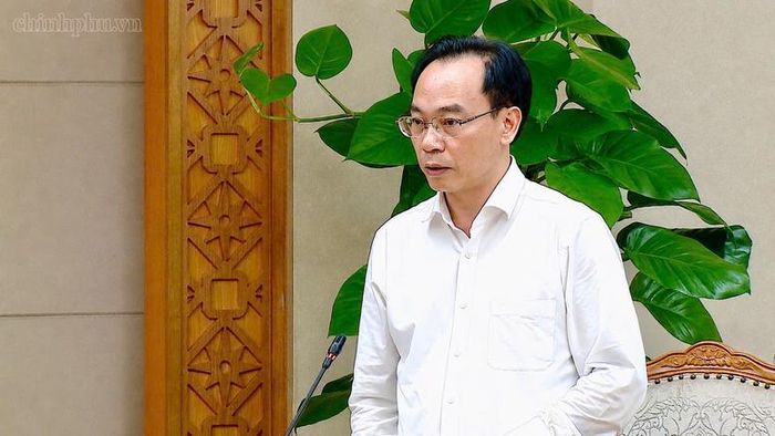 Bộ trưởng Bộ Giáo dục và Đào tạo Hoàng Minh Sơn phát biểu - Ảnh: VGP/Thu Sa