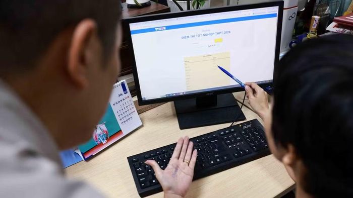 Tra cứu điểm thi. Ảnh minh họa: TTXVN