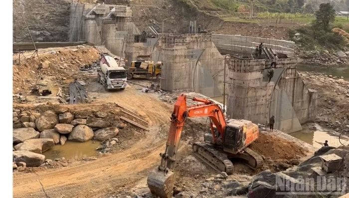 Công trường dự án thủy điện Hồ Bốn 2.