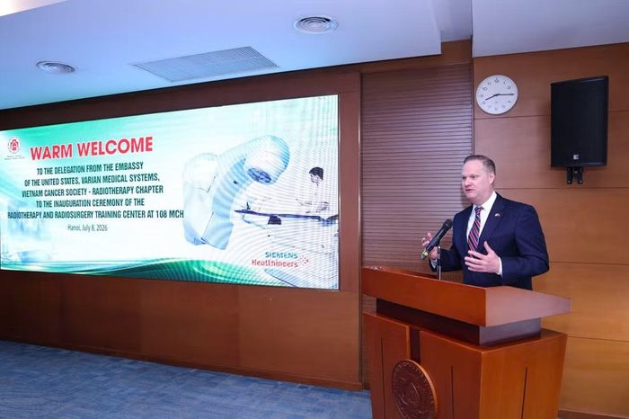 Ông Stephen Lanier Green - Tham tán Thương mại, Đại sứ quán Hoa Kỳ tại Việt Nam phát biểu.