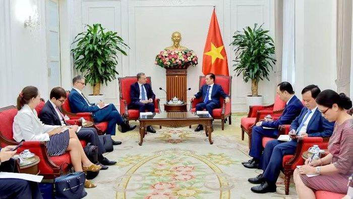 Quang cảnh cuộc tiếp. (Ảnh: Bộ Ngoại giao Việt Nam)