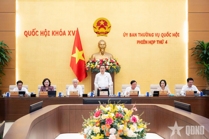 Chủ tịch Quốc hội Trần Thanh Mẫn chủ trì phiên họp. Ảnh: VŨ HIẾU