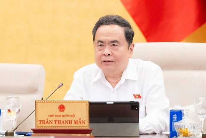  Chủ tịch Quốc hội Trần Thanh Mẫn góp ý hoàn thiện dự thảo luật. Ảnh: VIẾT CHUNG 