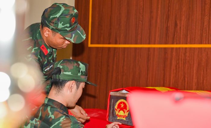  Hài cốt liệt sĩ được tạm quàn tại Nhà truyền thống trong Công viên Lê Thị Riêng 