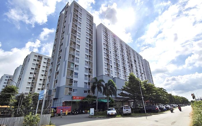 Khu nhà ở xã hội EhomeS, phường Long Trường, TPHCM đã mang đến cơ hội an cư cho nhiều hộ dân thu nhập thấp. ẢNH: PHƯƠNG UYÊN