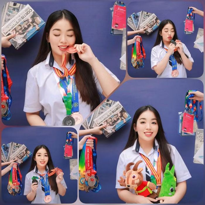 Nguyễn Mai An sở hữu bộ huy chương đáng nể về bơi lội.