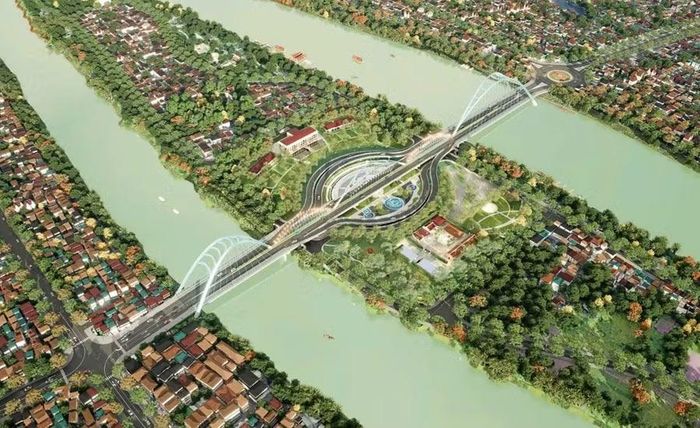 Phương án đạt giải Ba của Công ty Cổ phần Tư vấn thiết kế cầu Lớn - Hầm.