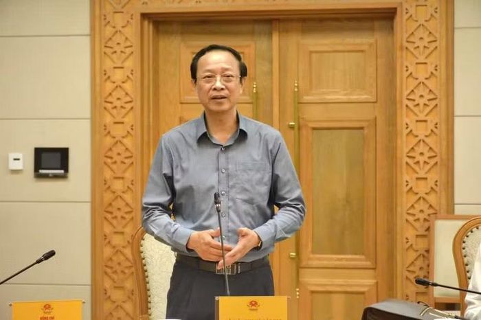 Thứ trưởng Thường trực Phạm Ngọc Thưởng phát biểu tại buổi làm việc.