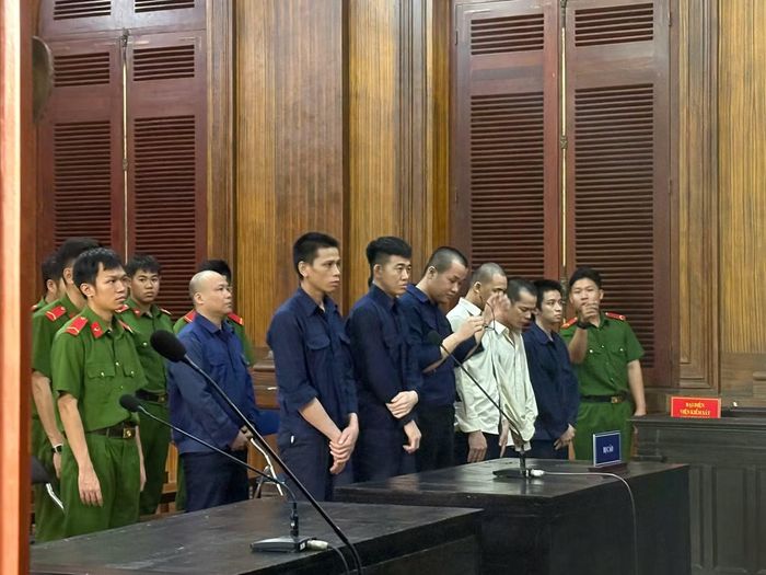 Một góc phòng xử án chiều 8/7.