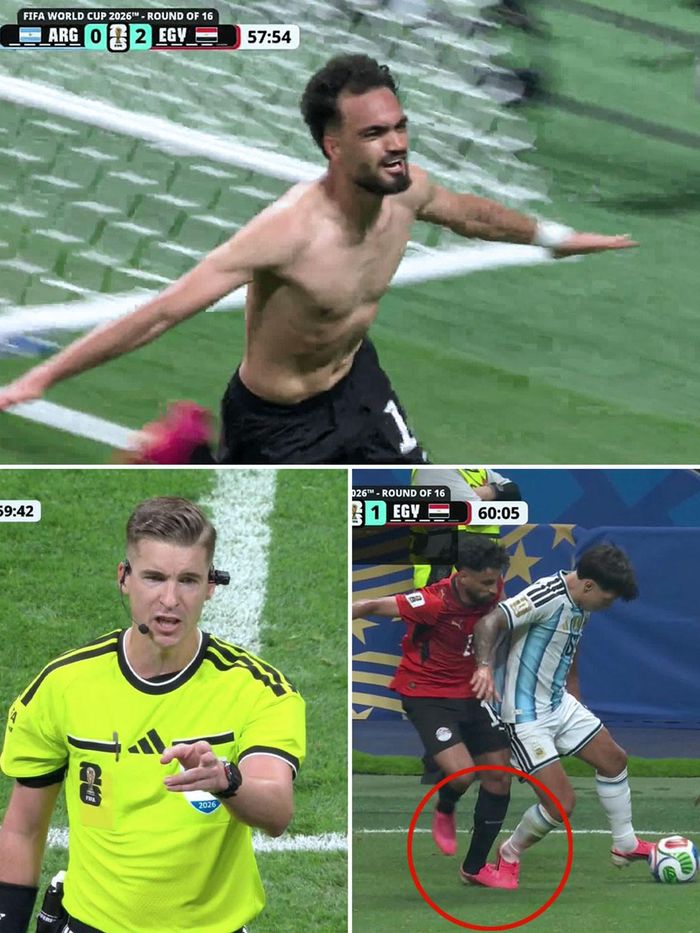 Tình huống bàn thắng của Ai Cập bị hủy. Ảnh: ESPN
