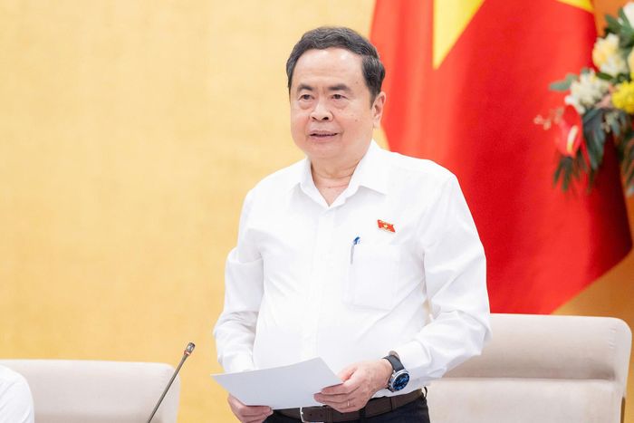 Chủ tịch Quốc hội Trần Thanh Mẫn phát biểu khai mạc. Ảnh: QH