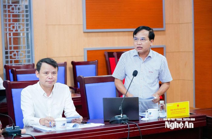 Phó Chủ tịch HĐND tỉnh Nguyễn Như Khôi phát biểu tại hội nghị. Ảnh: TL