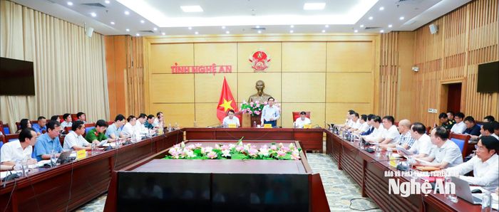 Quang cảnh cuộc làm việc. Ảnh: Thành Duy