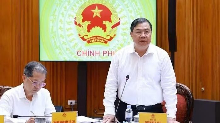 Phó Thủ tướng Thường trực Chính phủ Phạm Gia Túc phát biểu ý kiến tại phiên họp. (Ảnh: VGP/Nhật Bắc).