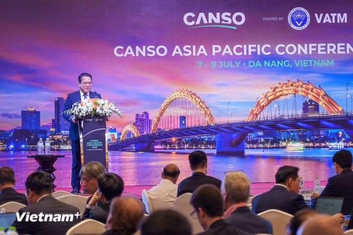 Ông Lê Hoàng Minh, Chủ tịch Tổng công ty Quản lý bay Việt Nam (VATM). (Ảnh: Thanh Phong/Vietnam+)