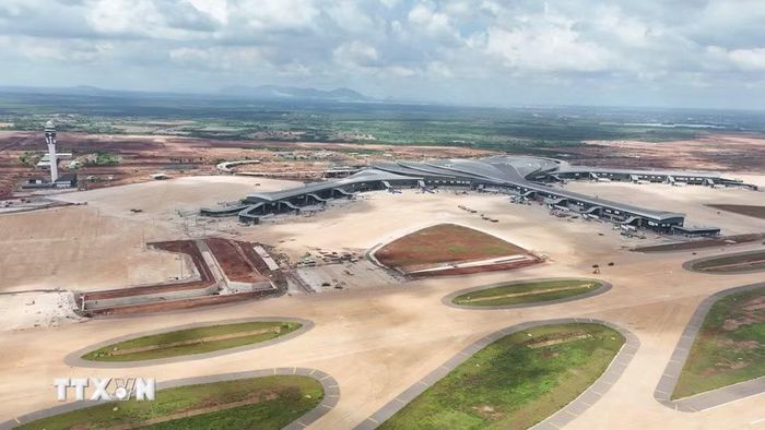 Quang cảnh sân bay Long Thành đầu tháng 7/2026. (Ảnh: Công Phong/TTXVN)