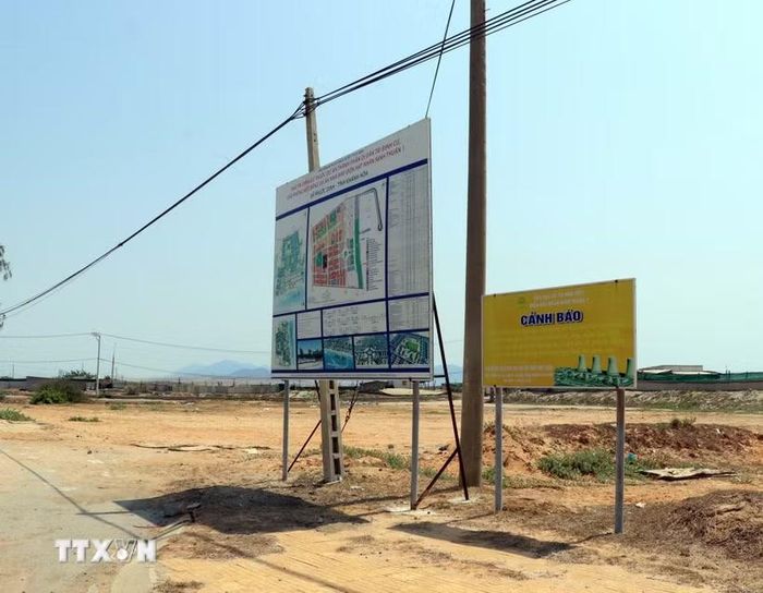 Nơi được chọn xây dựng khu tái định cư dự án Nhà máy Điện hạt nhân Ninh Thuận 1 ở xã Phước Dinh. (Ảnh: Công Thử/TTXVN)