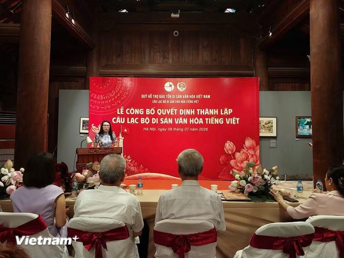Bà Nguyễn Quỳnh Mai, Phó Chủ nhiệm Ủy ban Nhà nước về người Việt Nam ở nước ngoài phát biểu. (Ảnh: Minh Thu/Vietnam+)