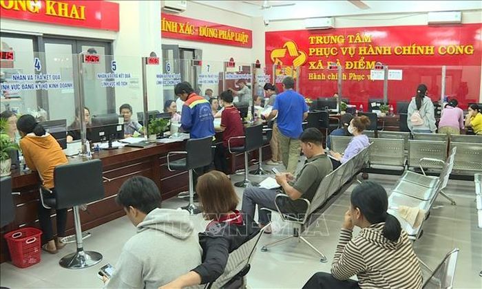 Trung tâm Phục vụ hành chính công xã Bà Điểm, TP Hồ Chí Minh đóng vai trò cốt lõi trong công tác chuyển đổi số của địa phương. Ảnh: Hữu Duyên/TTXVN