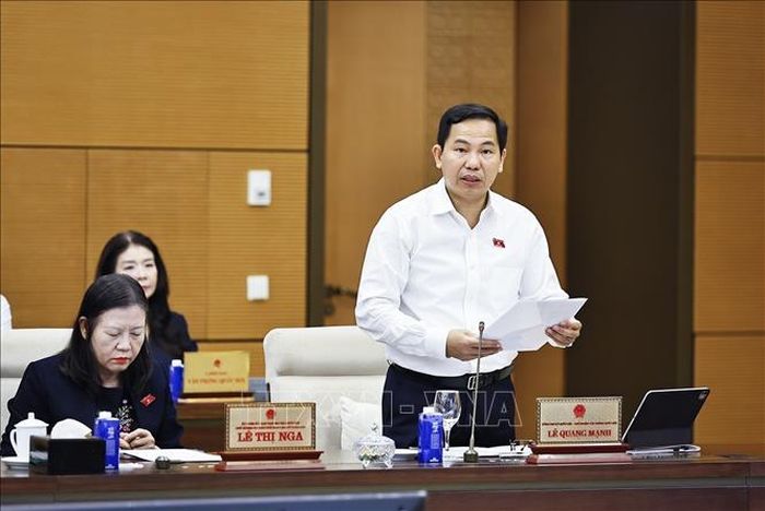 Tổng Thư ký Quốc hội, Chủ nhiệm Văn phòng Quốc hội Lê Quang Mạnh phát biểu. Ảnh: Doãn Tấn/TTXVN