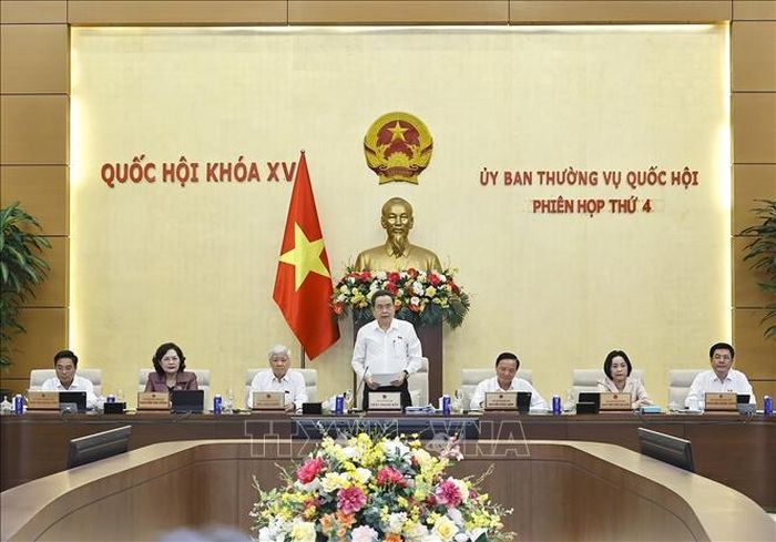 Chủ tịch Quốc hội Trần Thanh Mẫn phát biểu khai mạc Phiên họp. Ảnh: Doãn Tấn/TTXVN