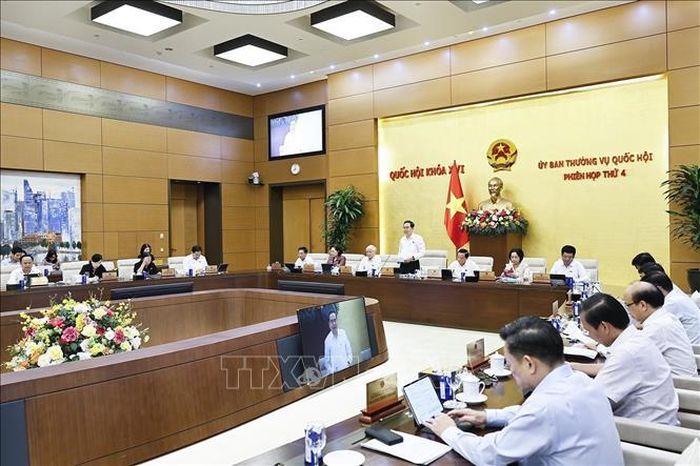 Chủ tịch Quốc hội Trần Thanh Mẫn phát biểu khai mạc Phiên họp. Ảnh: Doãn Tấn/TTXVN