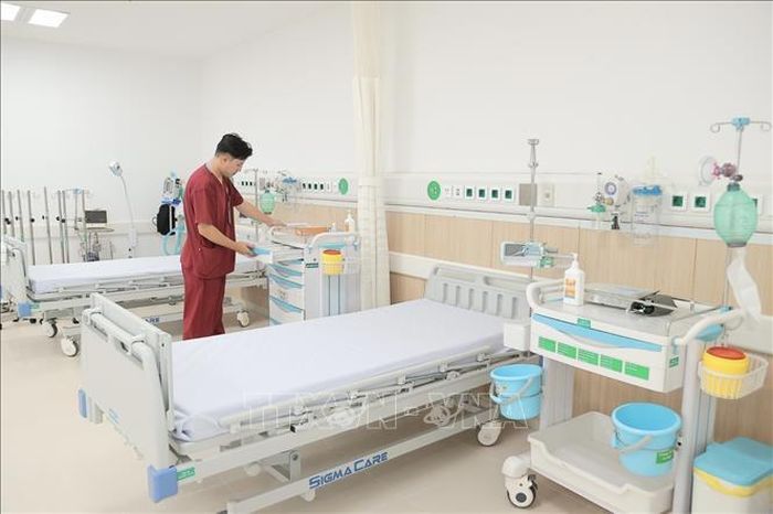 Đến nay, bệnh viện đã chuẩn bị sẵn sàng cho ngày khai trương. Ảnh: Minh Quyết/TTXVN