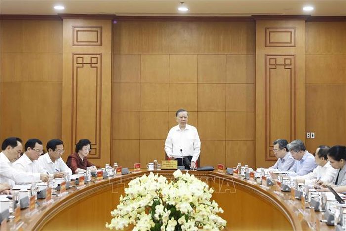 Tổng Bí thư, Chủ tịch nước Tô Lâm phát biểu. Ảnh: Thống Nhất/TTXVN