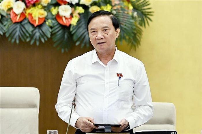 Phó Chủ tịch Quốc hội Nguyễn Khắc Định phát biểu. Ảnh: Doãn Tấn/TTXVN