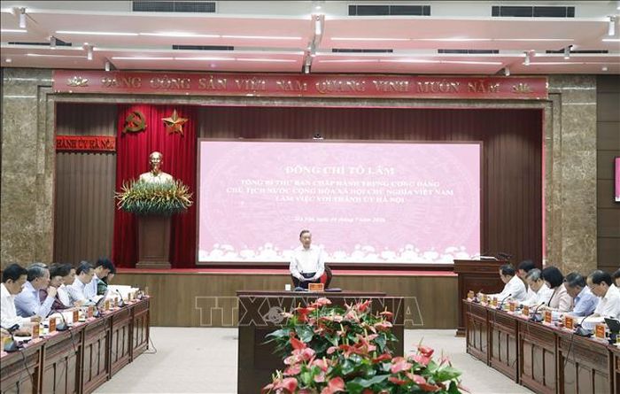 Tổng Bí thư, Chủ tịch nước Tô Lâm phát biểu chỉ đạo. Ảnh: Thống Nhất/TTXVN