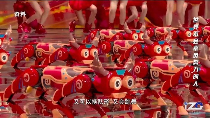 Robot 4 chân của Vương Hưng Hưng lần đầu tham gia biểu diễn tại gala Tết Tân Sửu năm 2021 của CCTV.