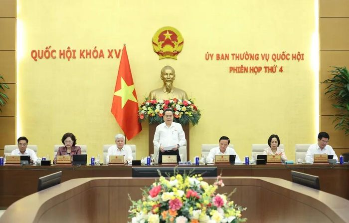 Chủ tịch Quốc hội Trần Thanh Mẫn phát biểu khai mạc phiên họp. Ảnh: QUANG PHÚC