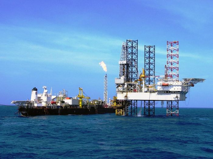 Hoạt động dầu khí của PVEP tại mỏ Sông Đốc. Ảnh: PVEP