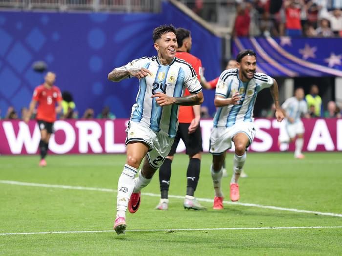 Argentina thắng 3-2 để loại Ai Cập. Ảnh: FIFA