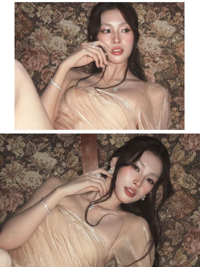 Hoa hậu Tiểu Vy đẹp không góc chết với phong cách digital cam. (Nguồn: FBNV)