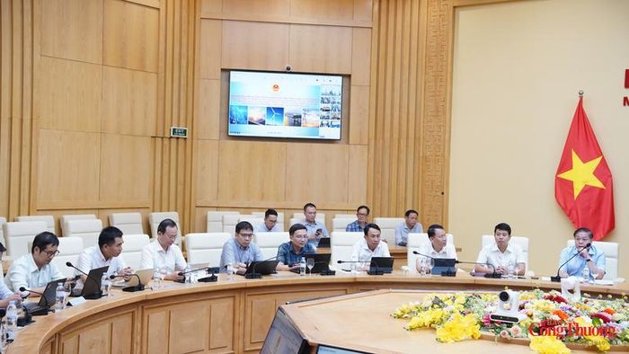 Các đại biểu tham gia hội nghị tại điểm cầu trung tâm Bộ Công Thương