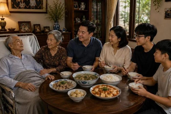 Bữa cơm sum họp - ký ức đoàn viên theo năm tháng. Nguồn: AI