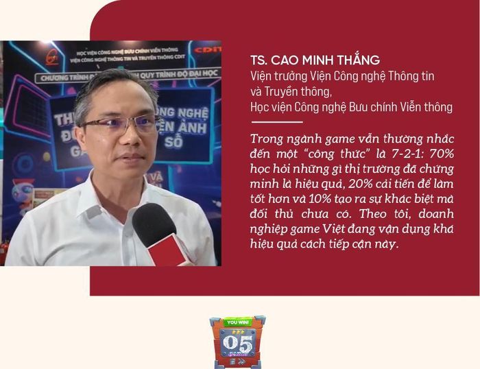 Học viện Công nghệ Bưu chính Viễn thông hiện phối hợp với doanh nghiệp như thế nào trong đào tạo game, thưa ông?