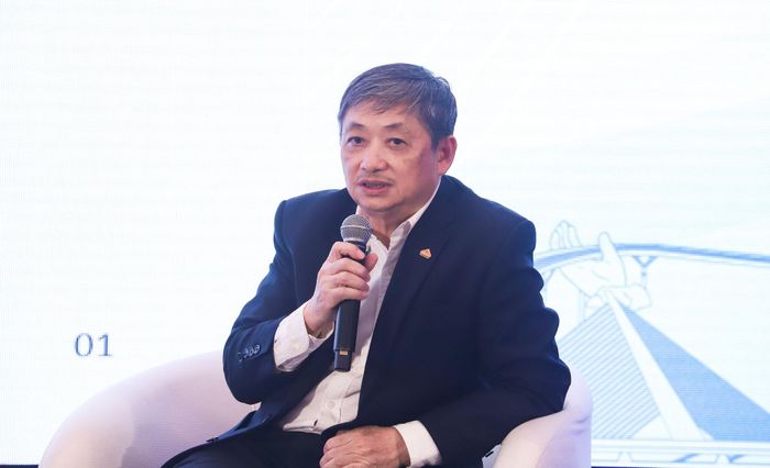Ông Đặng Việt Dũng, Chủ tịch Tổng hội Xây dựng Việt Nam chia sẻ tại đối thoại. Ảnh: NGỌC PHÚ