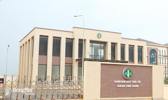Trụ sở Trạm kiểm dịch thực vật tại Sân bay Long Thành. Ảnh: Phạm Tùng